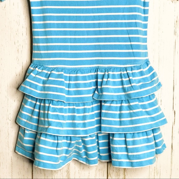 Hanna Andersson Blue Striped Layered Dress - Picture 6 of 9